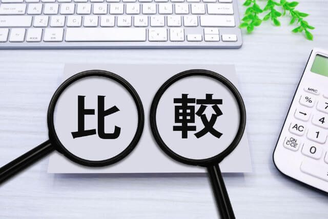 A magnifying glass comparing details for accuracy