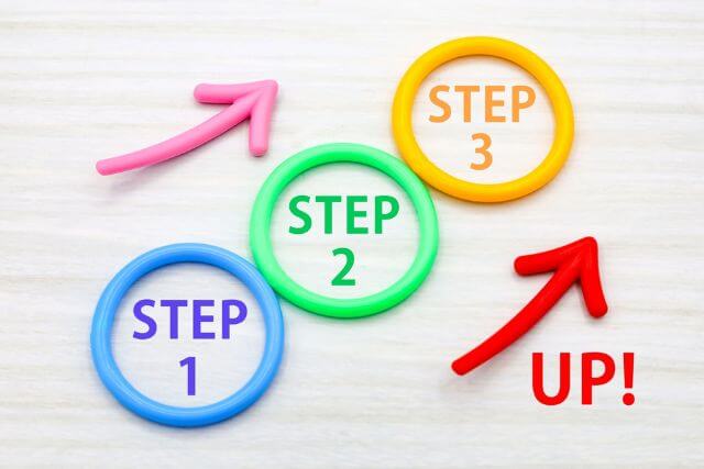 Colorful arrows and text representing growth